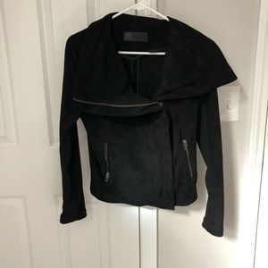 Black velvet jacket